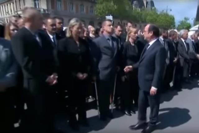 Policjant nie uścisnął ręki prezydenta