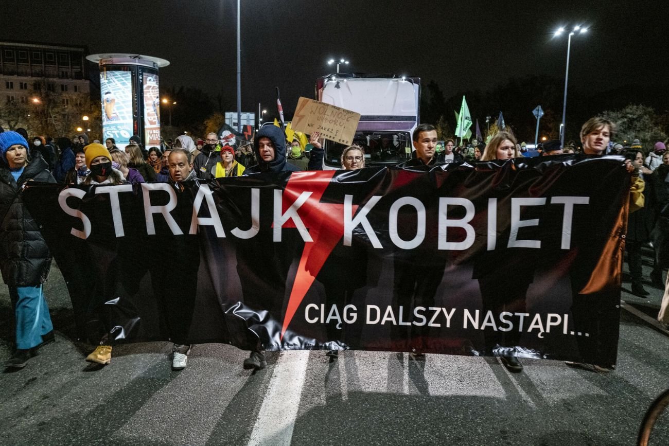 Strajk Kobiet w Warszawie.