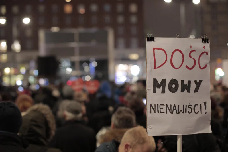 16.01.2019 Protest przed redakcja TVP "Stop propagandzie nienawiści"