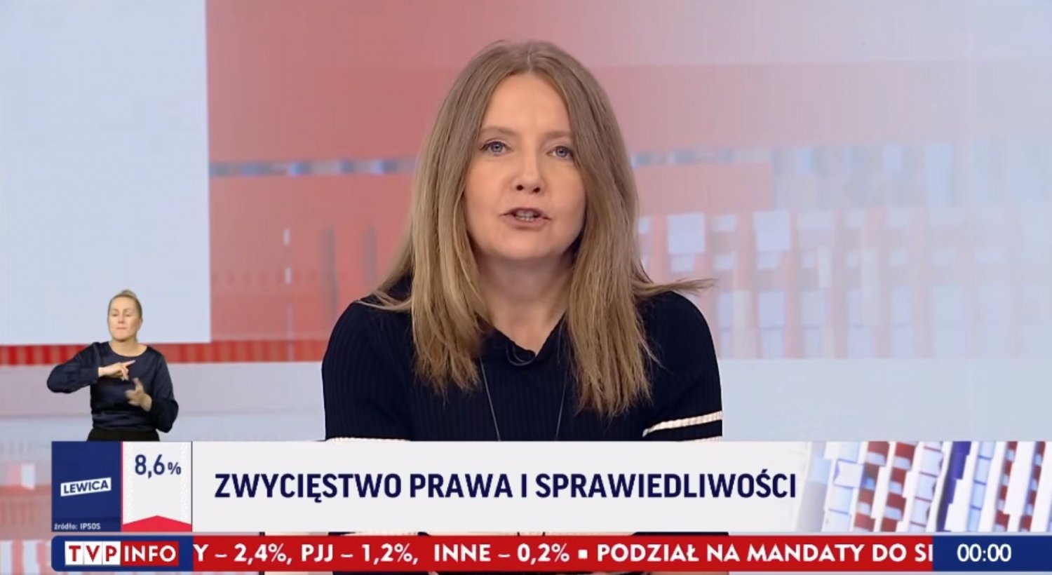 Joanna Lichocka próbowała przekonywać, że wynik PiS jest dobry. I wtedy poseł opozycji jej to zaśpiewał.