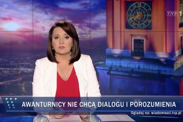 "Wiadomości" TVP od początku atakowały protestujących w Sejmie.