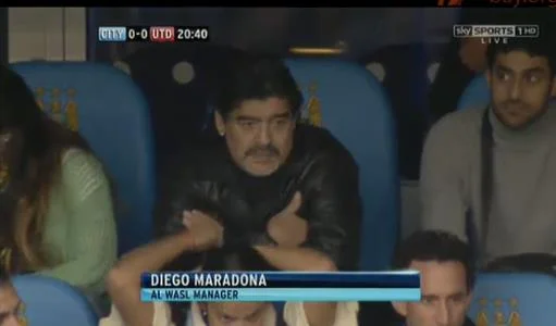 Menadżer dubajskiej drużyny - Diego Maradona.