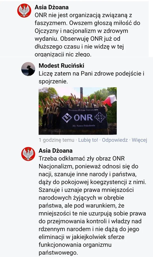 Dyrektor stalowowolskiej szkoły w obronie nacjonalizmu.