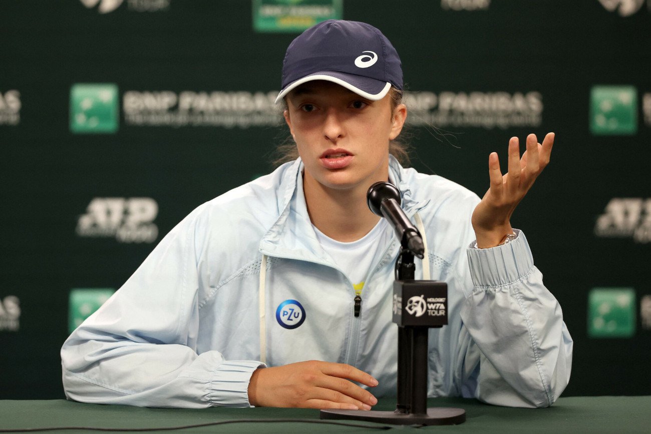 Iga Świątek spotkała się z dziennikarzami tuż przed startem turnieju BNP Paribas Open w Indian Wells.