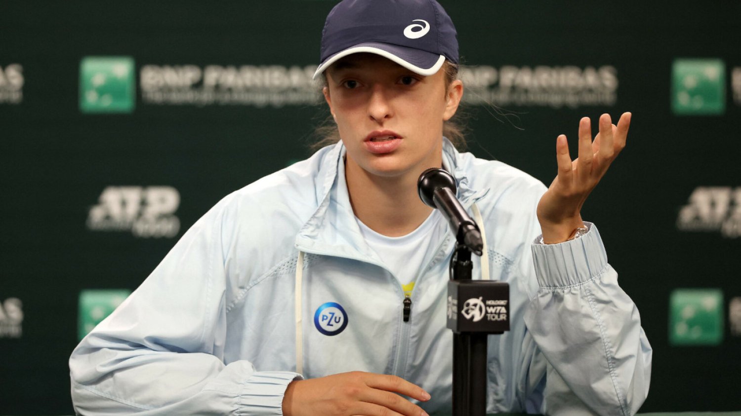 Iga Świątek spotkała się z dziennikarzami tuż przed startem turnieju BNP Paribas Open w Indian Wells.