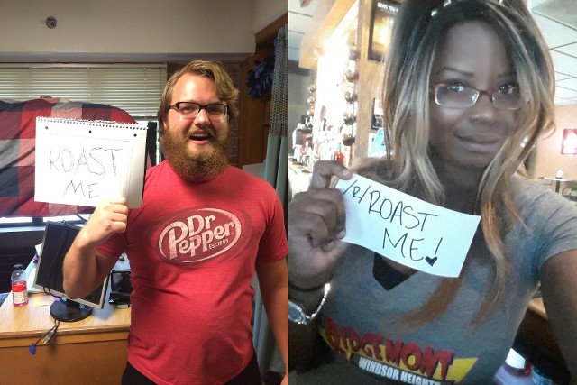 Przykładowe zdjęcia, które wrzucają użytkownicy Reddita "Roast me"