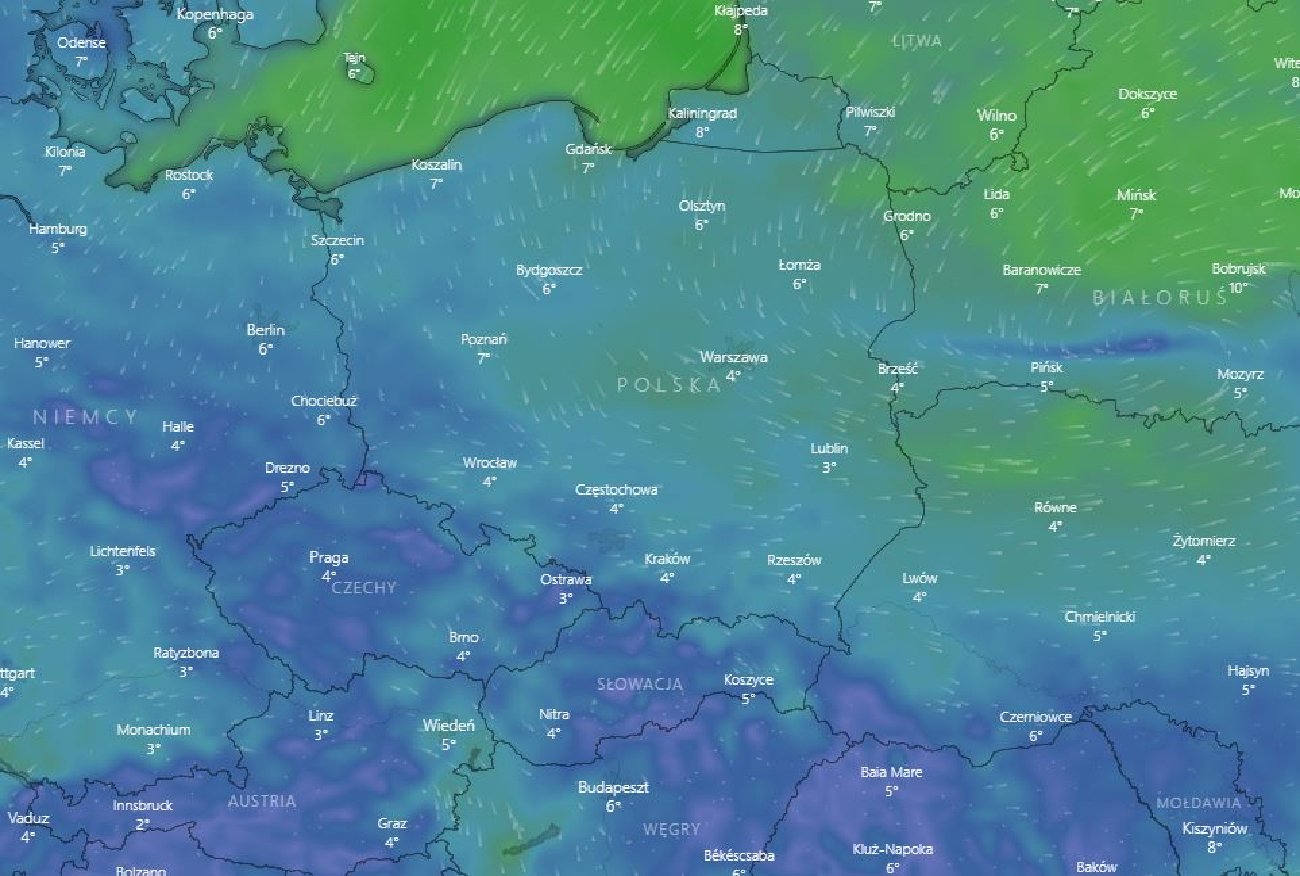 Prognoza pogody. Niż Renata zwiastuje ulewy, opady śniegu i przymrozki