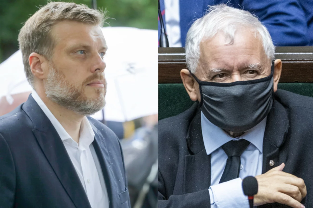 Adrian Zandberg, Jarosław Kaczyński