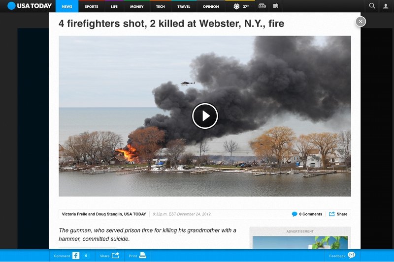 W strzelaninie, która miała miejsce w Wigilię w miejscowości Webster, zginęło 2 strażaków. Najprawdopodobniej jeden z nich był Polakiem.