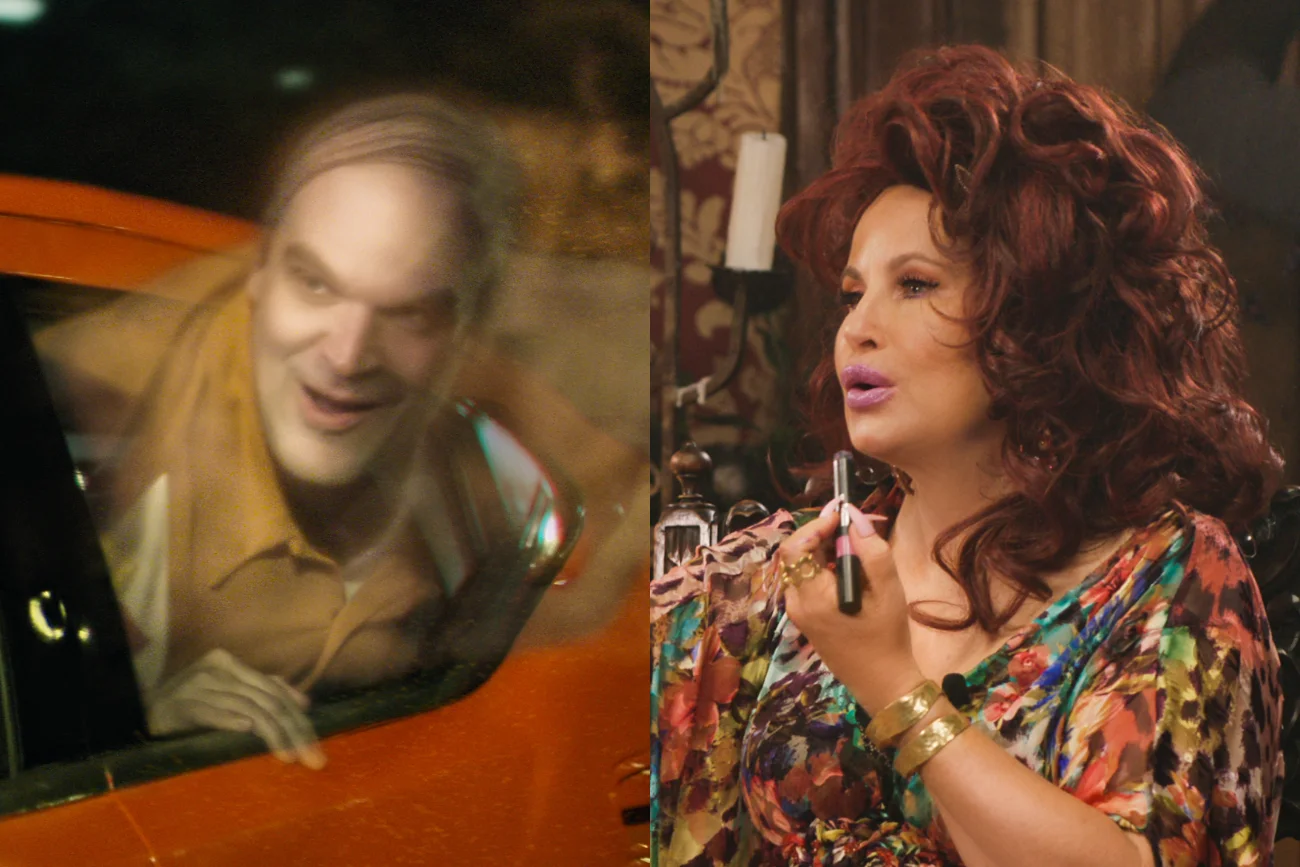 David Harbour i Jennifer Coolidge zagrali w filmie "Mamy tu ducha". Niestety go nie uratowali. David Harbour i Jennifer Coolidge zagrali w filmie "Mamy tu ducha". Niestety go nie uratowali.