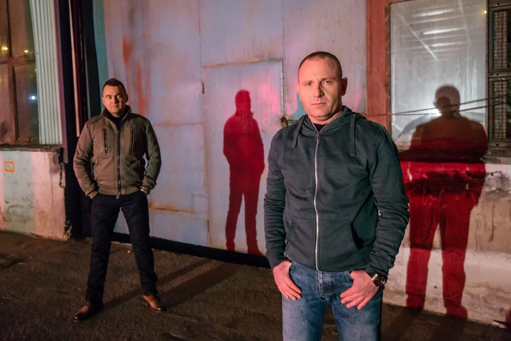 Policjant - Marcin (Elvis) z lewej i Marek (Fryzjer) z prawej.