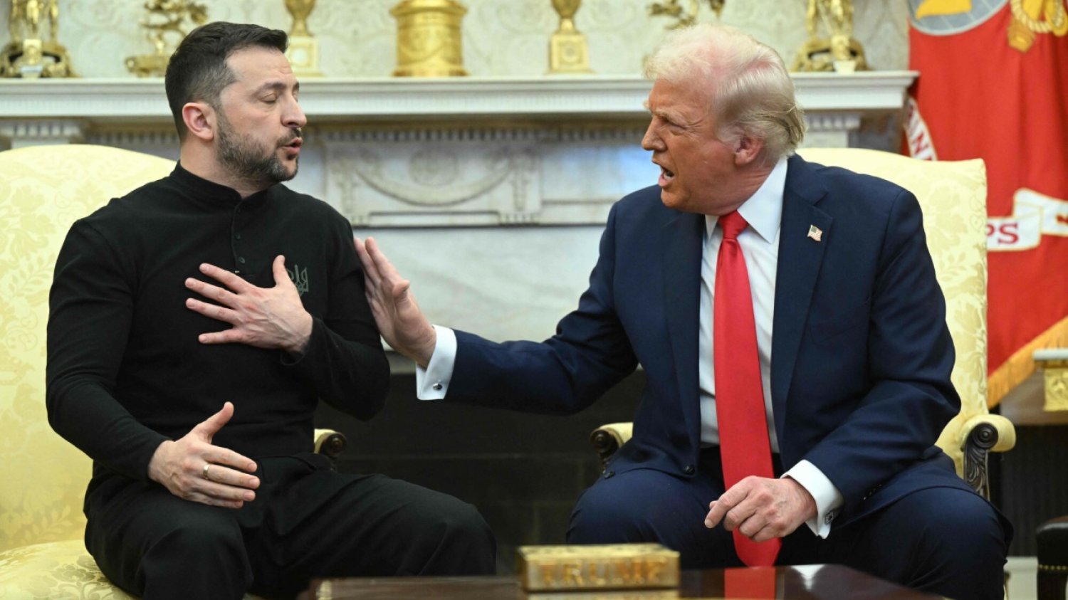 Spotkanie Trump-Zełenski. Prezydent Ukrainy skrytykowany za brak garnituru.