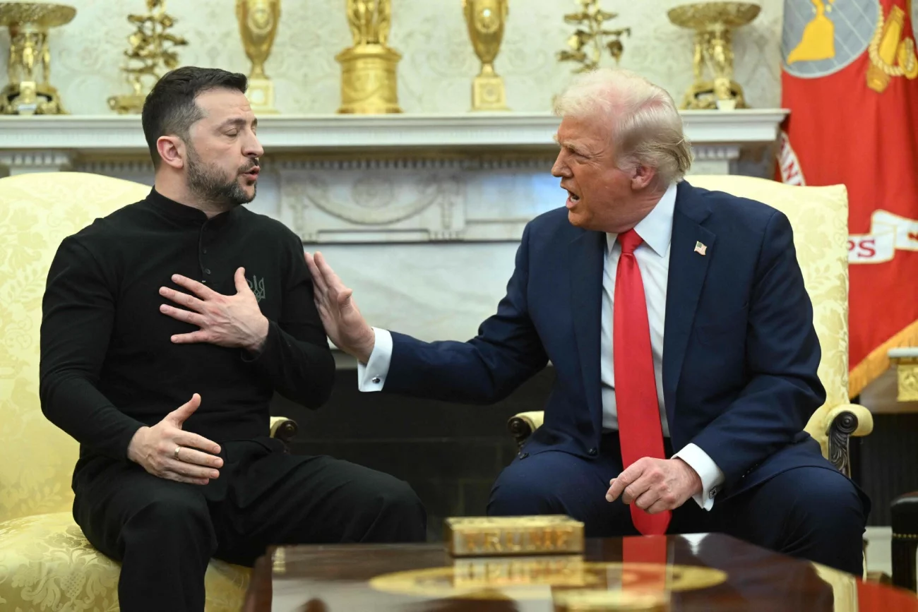 Spotkanie Trump-Zełenski. Prezydent Ukrainy skrytykowany za brak garnituru.