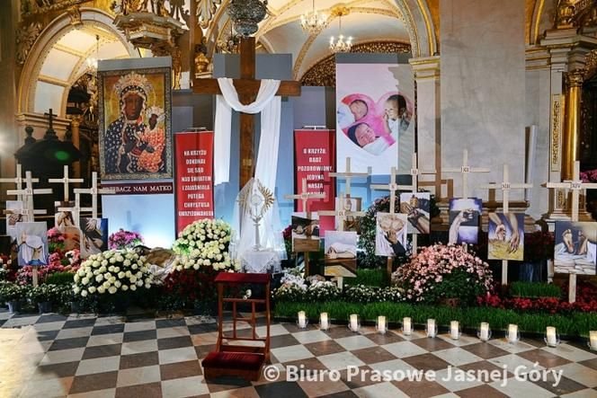 Grób Pański na Jasnej Górze z okazji Świąt Wielkanocnych w 2021 roku.