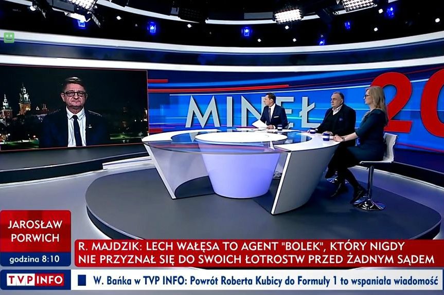 Na antenie TVP Info doszło do szkalowania prezydenta Lecha Wałęsy.