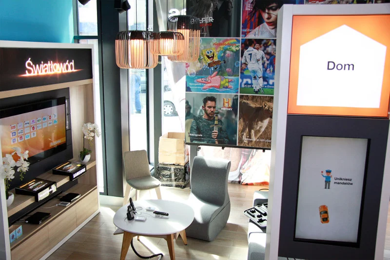Najnowszy salon Orange został podzielony na trzy strefy tematyczne: Dom, Firma i Rozrywka