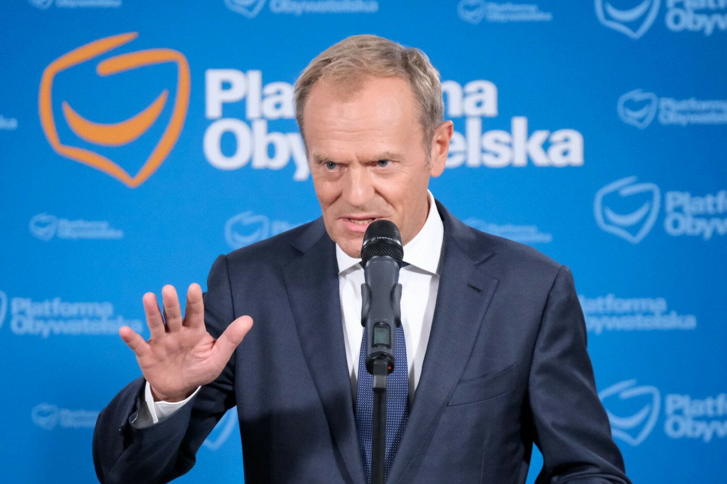Donald Tusk starł się w Nakle z dziennikarką TVP.