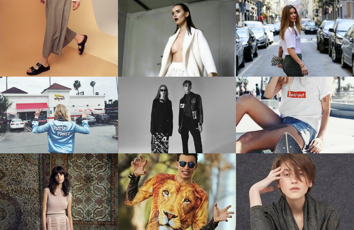 od góry od lewej: CatCat, Sieradzky, RISK made in Warsaw, LOCAL HEROES, MISBHV, Aloha from deer, Magda Butrym, Mr Gugu & Ms Go, Magda Hasiak