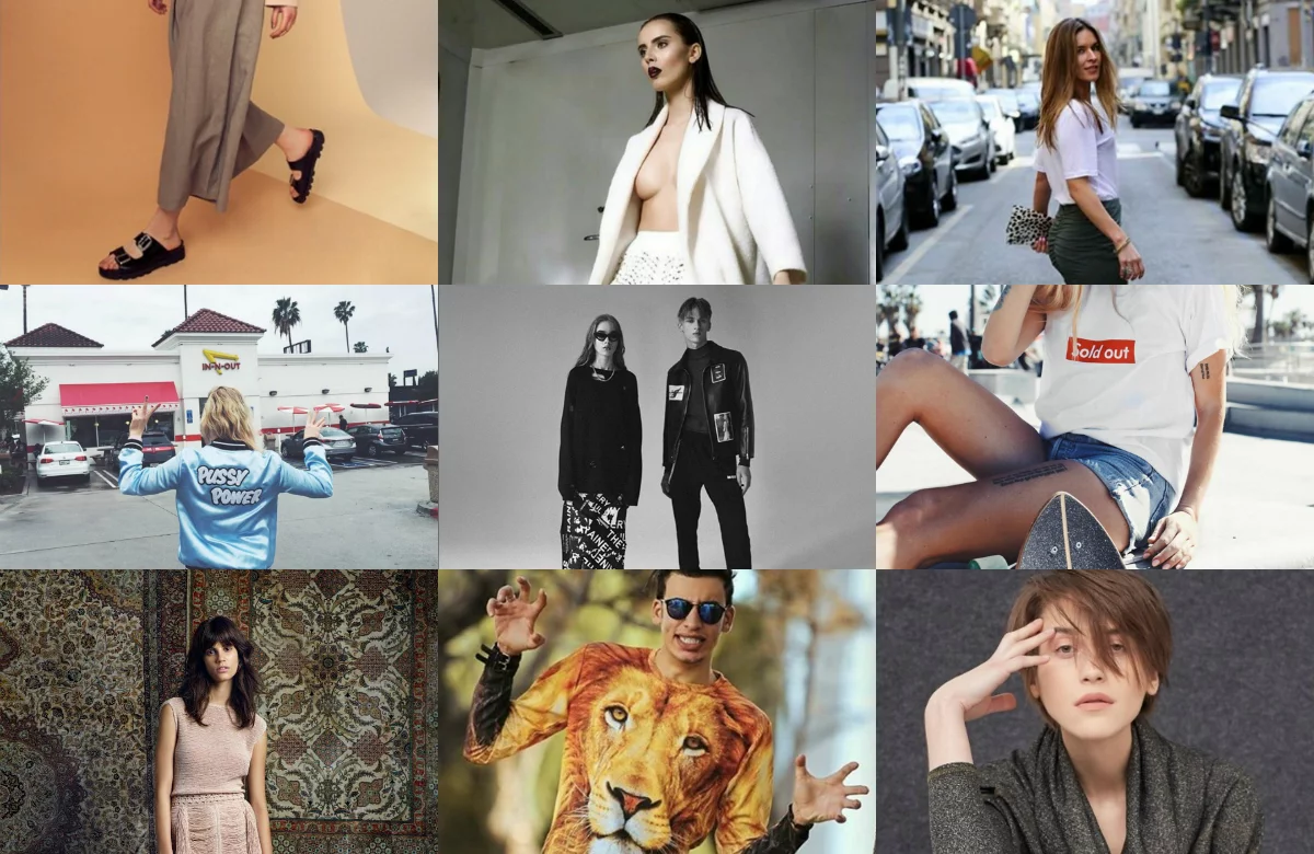 od góry od lewej: CatCat, Sieradzky, RISK made in Warsaw, LOCAL HEROES, MISBHV, Aloha from deer, Magda Butrym, Mr Gugu & Ms Go, Magda Hasiak