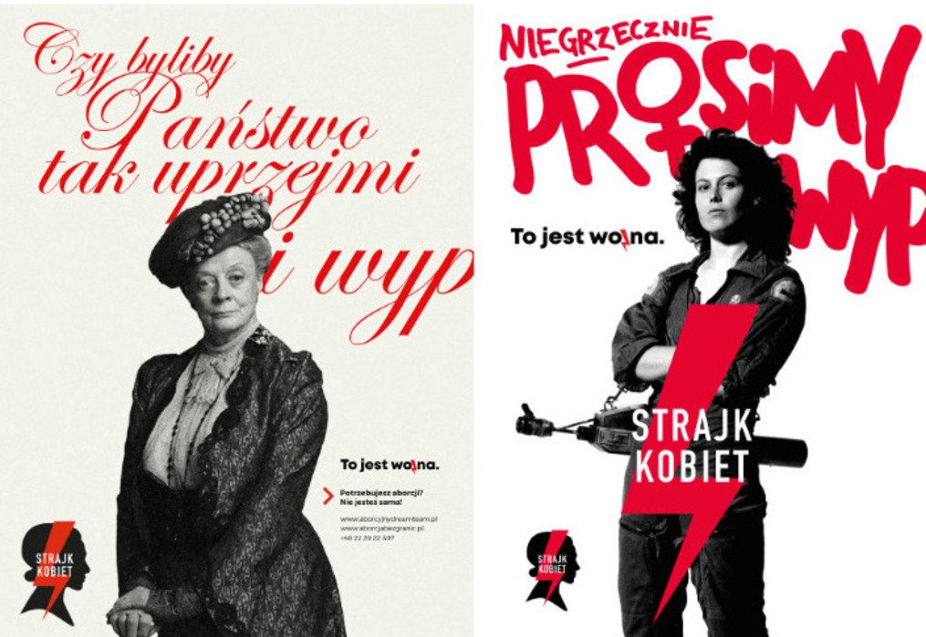 Plakaty na Strajk Kobiet do pobrania za darmo. Artyści udostępniają grafiki