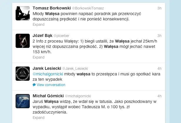 Dyskusja po wyroku ws. wypadku Jarosława Wałęsy