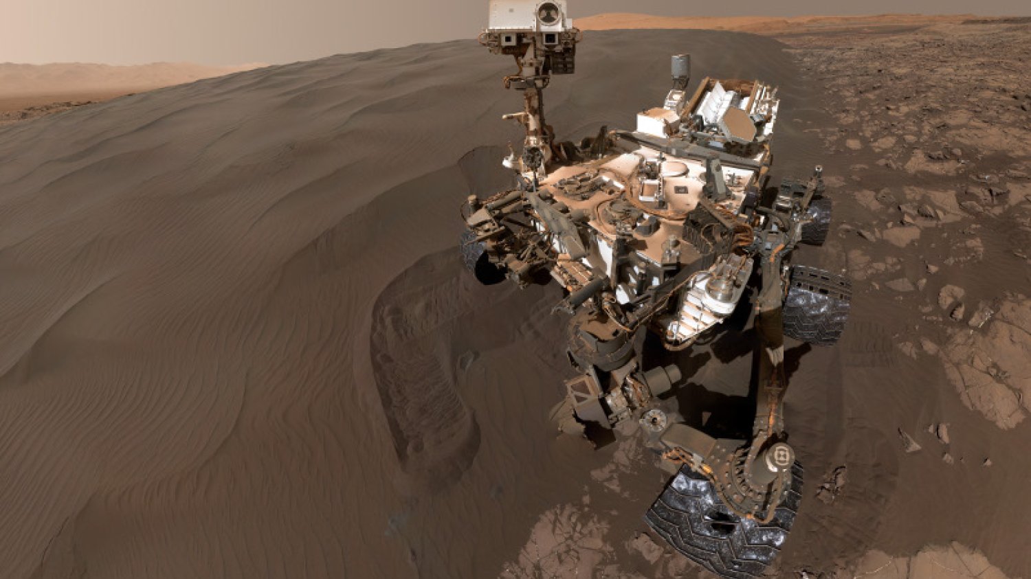 Marsjański łazik zrobił sobie selfie.