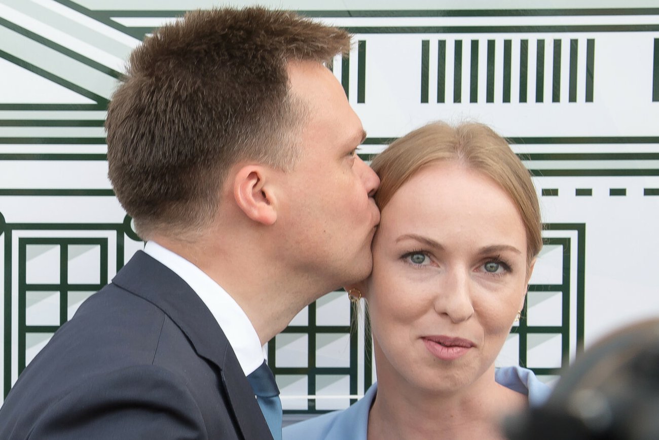 Szymon Hołownia dodał zdjęcie z żoną. "Nowy prezydent i pierwsza dama"