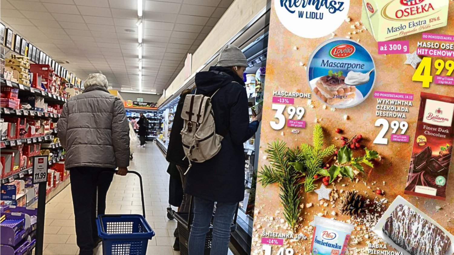Stare gazetki z Lidla. Takie płaciliśmy za koszyk świąteczny w 2015 r.