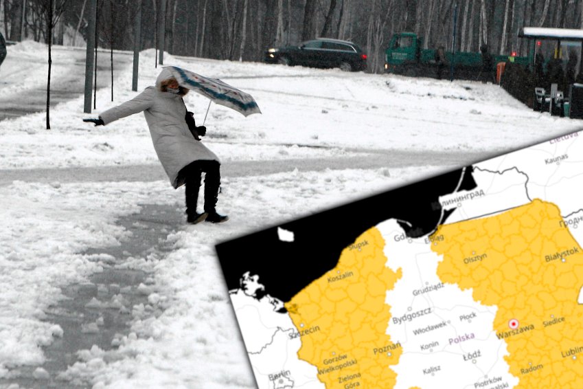 IMGW ostrzega przed marznącymi opadami i gołoledzią