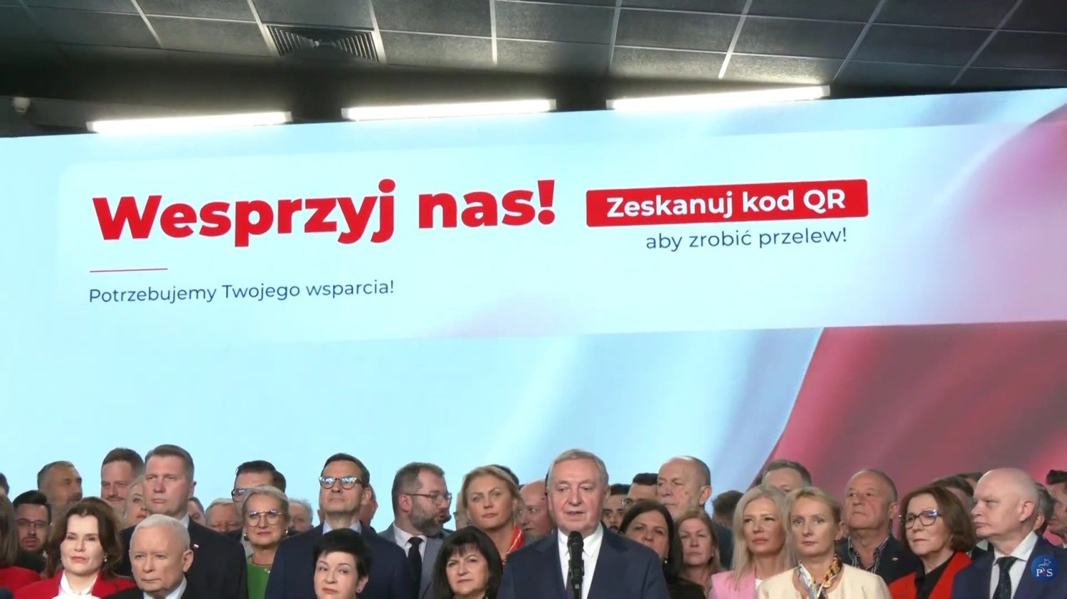 PiS jak TV Republika, też pokazali kod do wpłat. Prawo i Sprawiedliwość