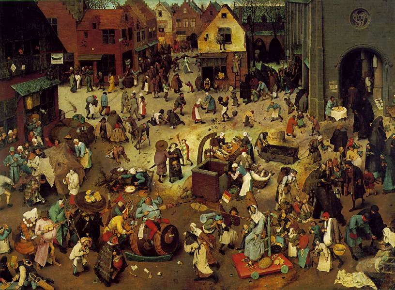 Piotr Bruegel Starszy, Walka postu z karnawałem, 1559, Kunsthistorisches Museum w Wiedniu