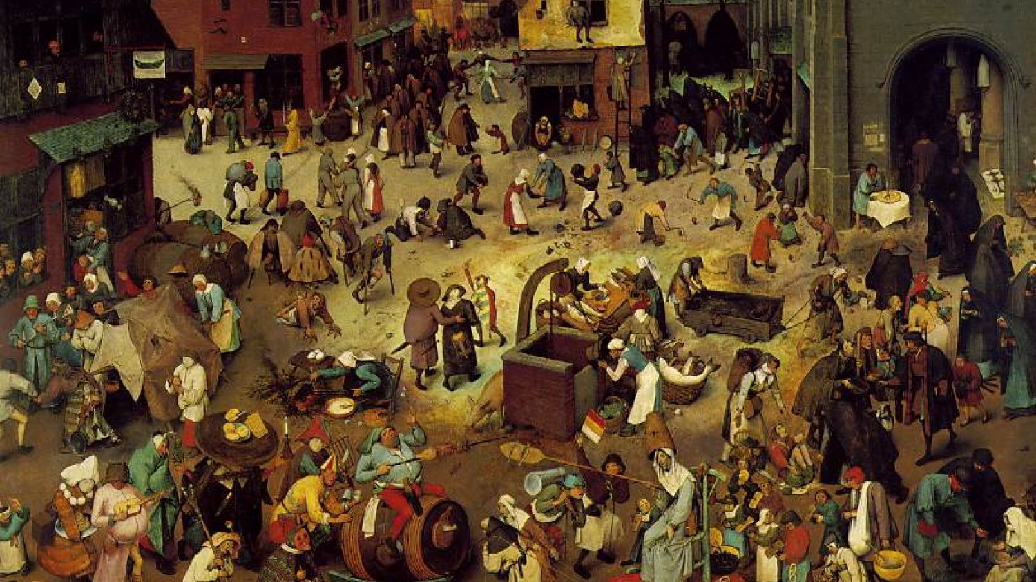Piotr Bruegel Starszy, Walka postu z karnawałem, 1559, Kunsthistorisches Museum w Wiedniu