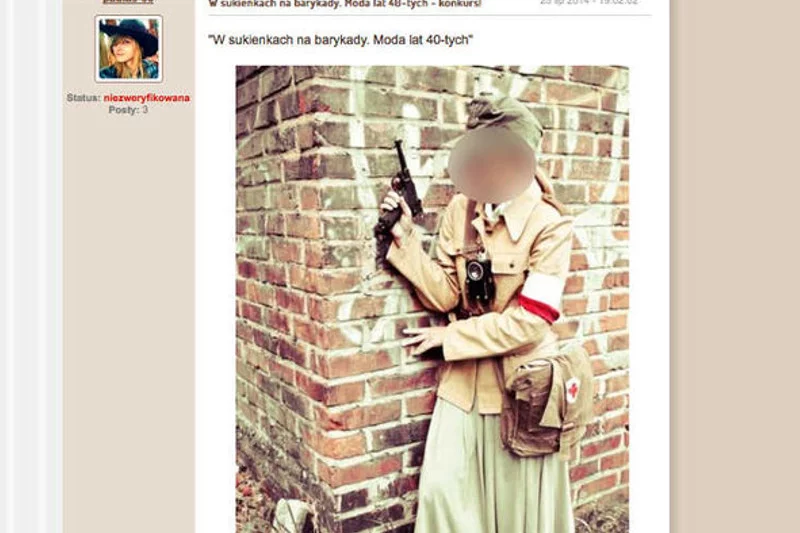 Zdjęcie jednej z dziewczyn, które wzięły udział w konkursie.