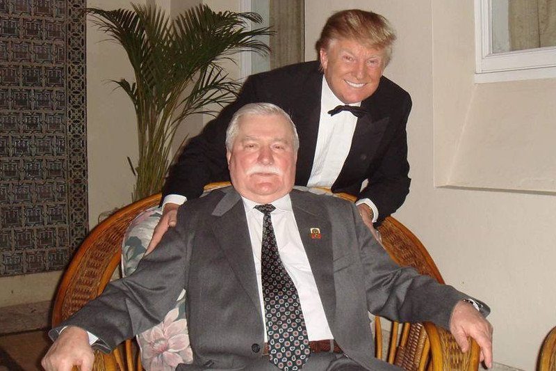 Drodzy Amerykanie, już wiecie komu zawdzięczacie Trumpa. Wałęsa: "dla niego moja historia była inspiracją do działania"