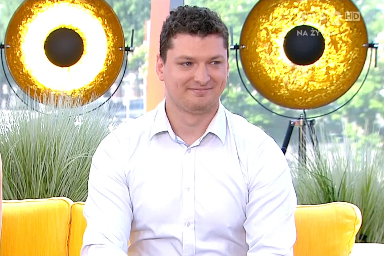 Adam Pabiś Adam Pabiś w "Pytaniu na Śniadanie" TVP