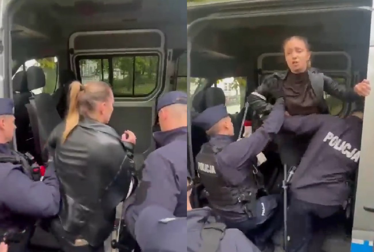 Policja zatrzymała posłankę PO. Kinga Gajewska siłą wciągnięta do radiowozu.