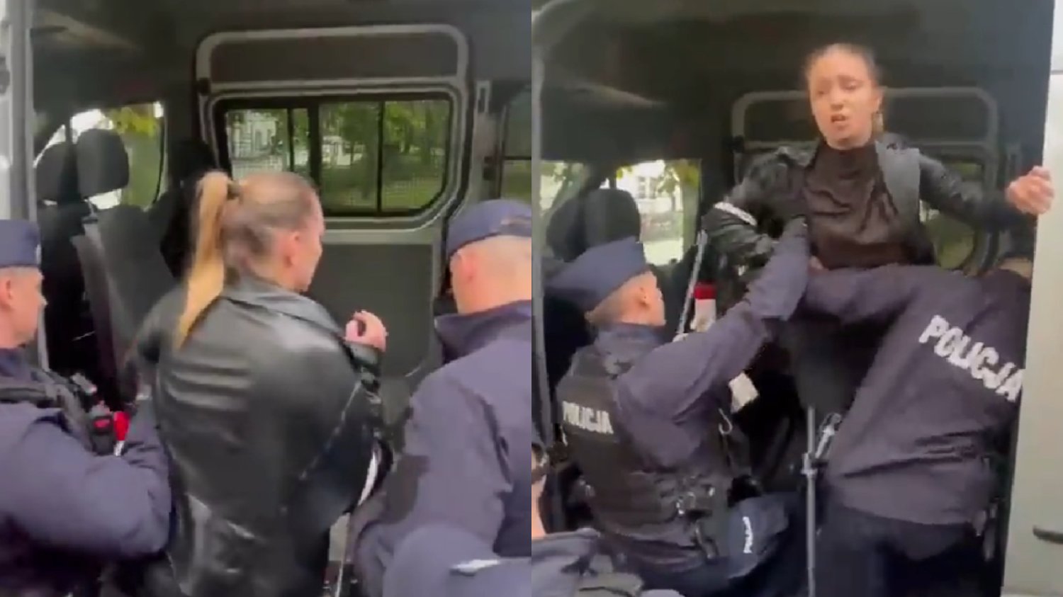 Policja zatrzymała posłankę PO. Kinga Gajewska siłą wciągnięta do radiowozu.