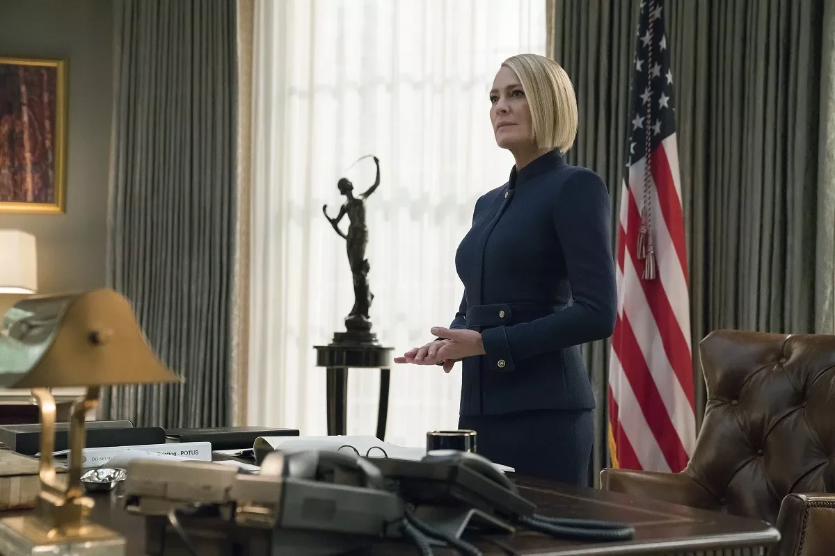 seriale polityczne podobne do serialu "Rząd" – "House of Cards" Robin Wright w "House of Cards"