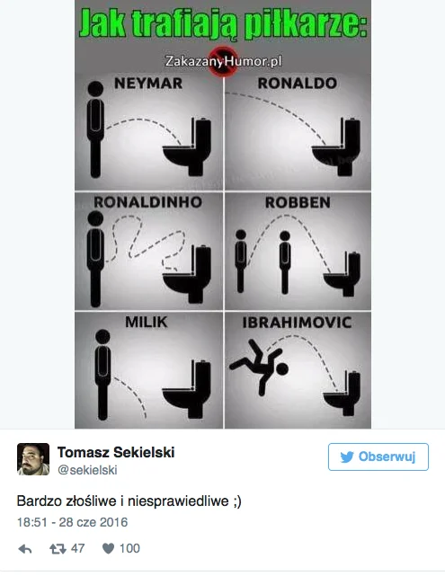 Ten mem dotyczący gry Arkadiusza Milika jest jednym z wielu.