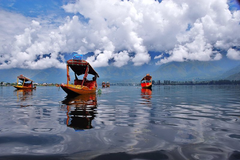 Jezioro Dal w Indiach – to po nim pływali europosłowie.