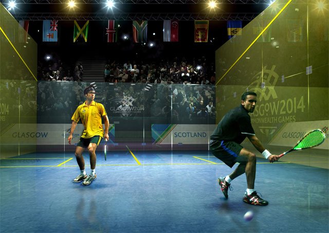 Zdjęcie z jednego ze squashowych turniejów