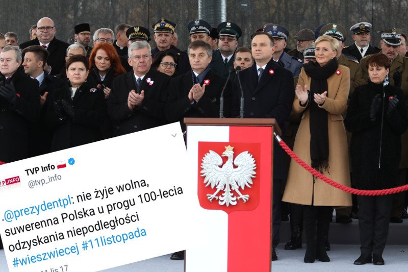 I stało się. Suwerenna Polska "nie żyje". Dwie literki, a jaka różnica.