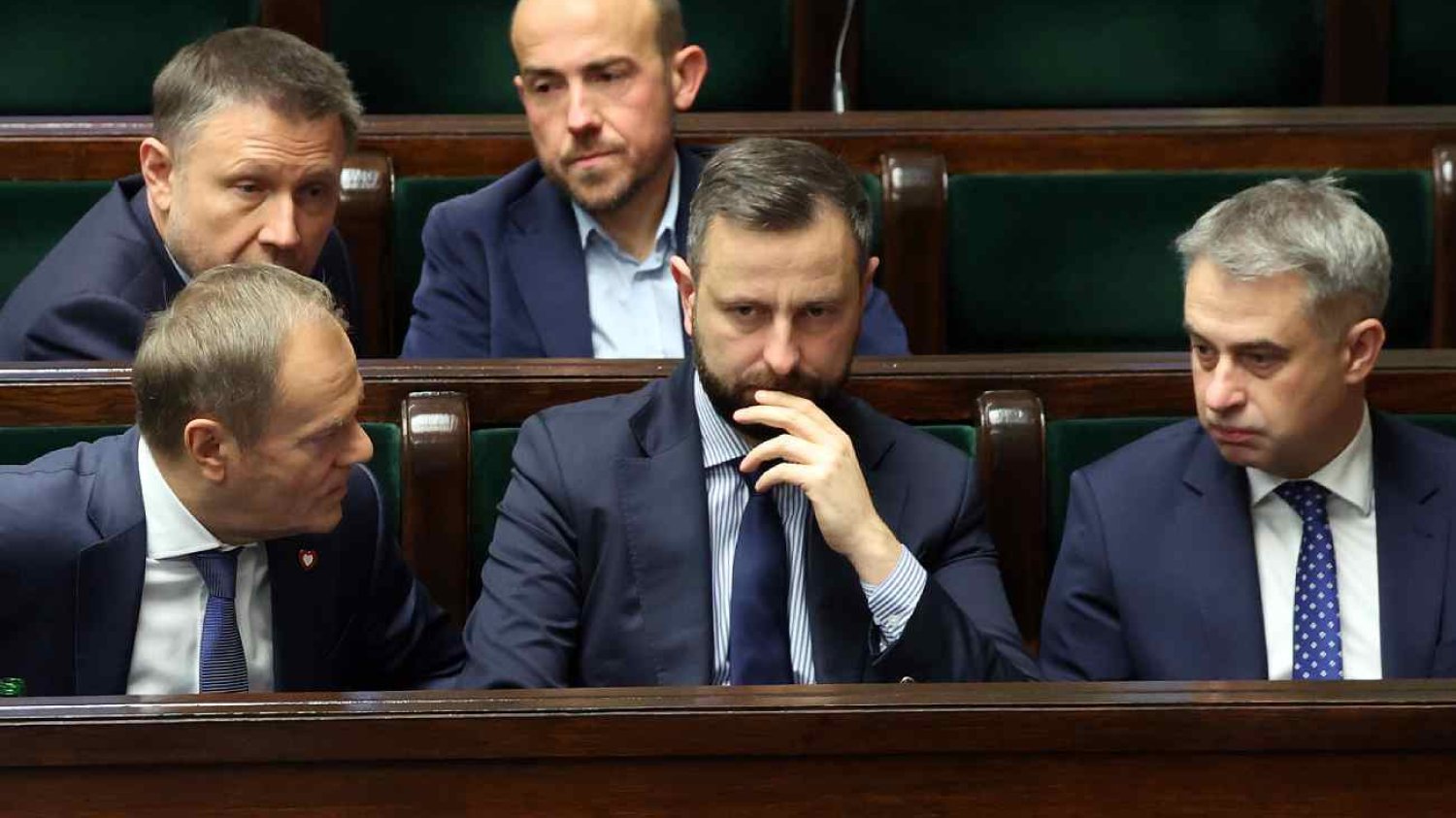 Donald Tusk, Władysław Kosiniak-Kamysz i Krzysztof Gawkowski.