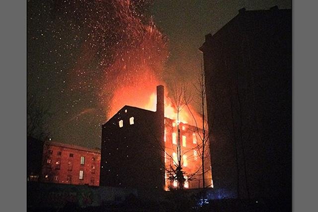 Pożar oficyny przy Inżynierskiej