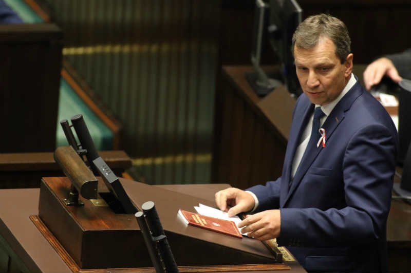 Andrzej Halicki z PO mówi o możliwości postawienia Andrzeja Dudy przed Trybunałem Stanu.