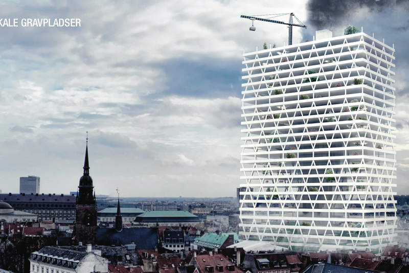 Student architektury z Norwegii proponuje "wertykalne cmentarze"