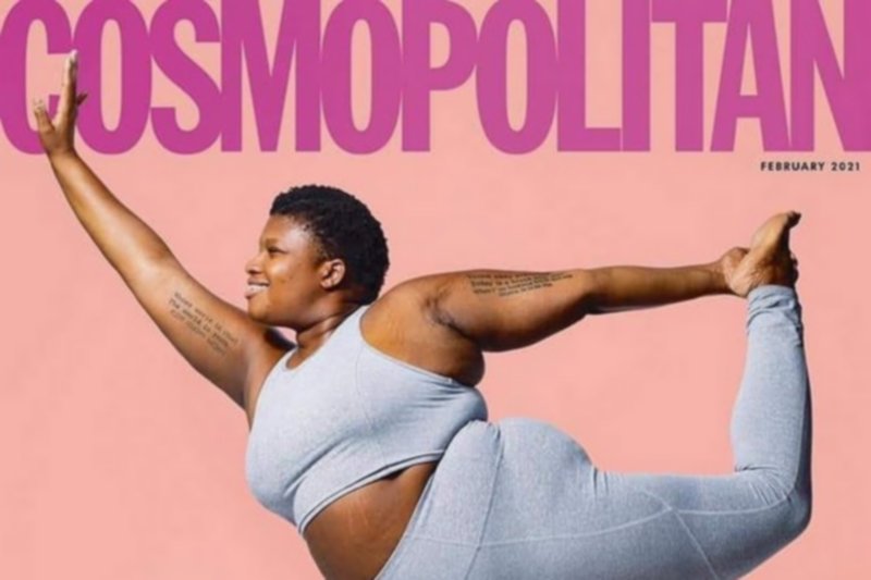 Piers Morgan skrytykował okładkę "Cosmopolitan" za "promowanie otyłości".