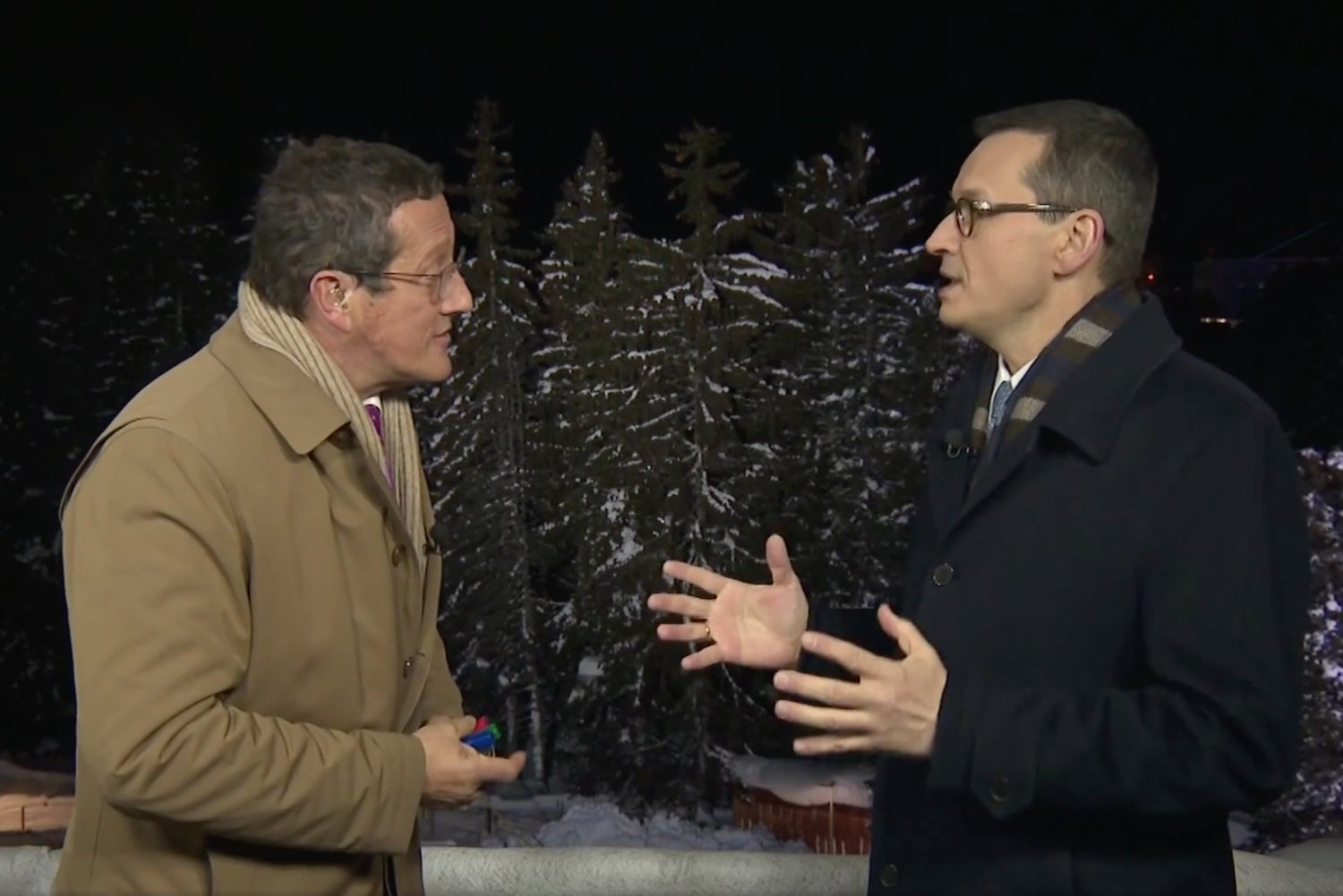 Morawiecki posprzeczał się z dziennikarzem o stan polskiej demokracji.