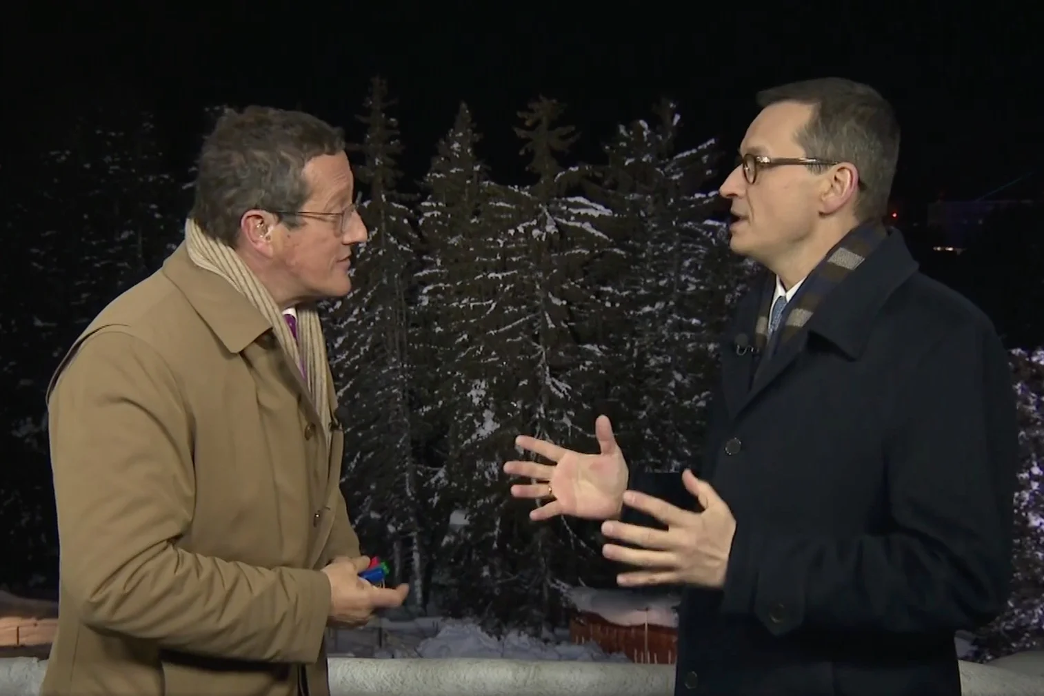 Morawiecki posprzeczał się z dziennikarzem o stan polskiej demokracji.