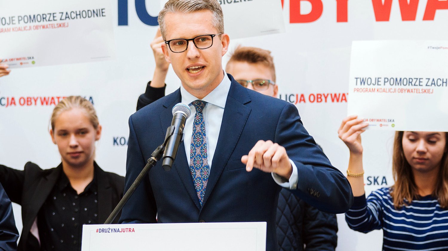 Poseł Arkadiusz Marchewka z KO.